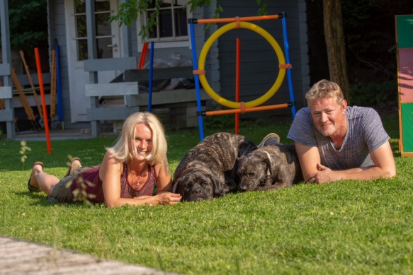 Die WetDogs Gründer Wir mit unseren Hunden